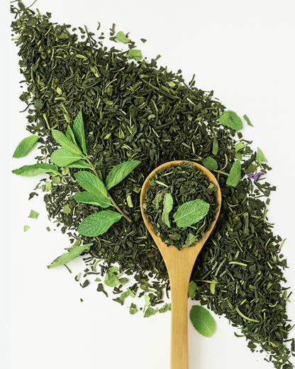 Green Harmony Tea | Sencha & Spearmint for PCOS & Digestion