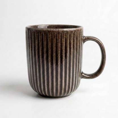 Fluted Stone Mug